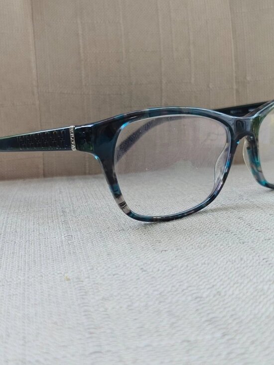Bulova Women Glasses Frame ANAHEIM Blue Tortoise Eyewear Glasses Frame only